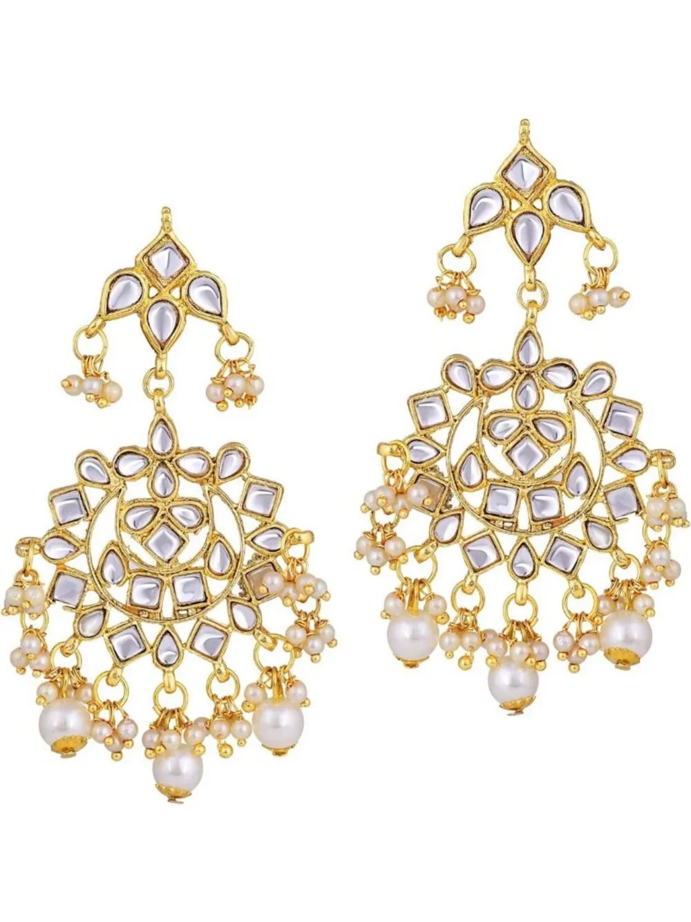 Elegant Indian Faux Kundan Choker Necklace & Maang Tikka Set for Ethnic Weddings